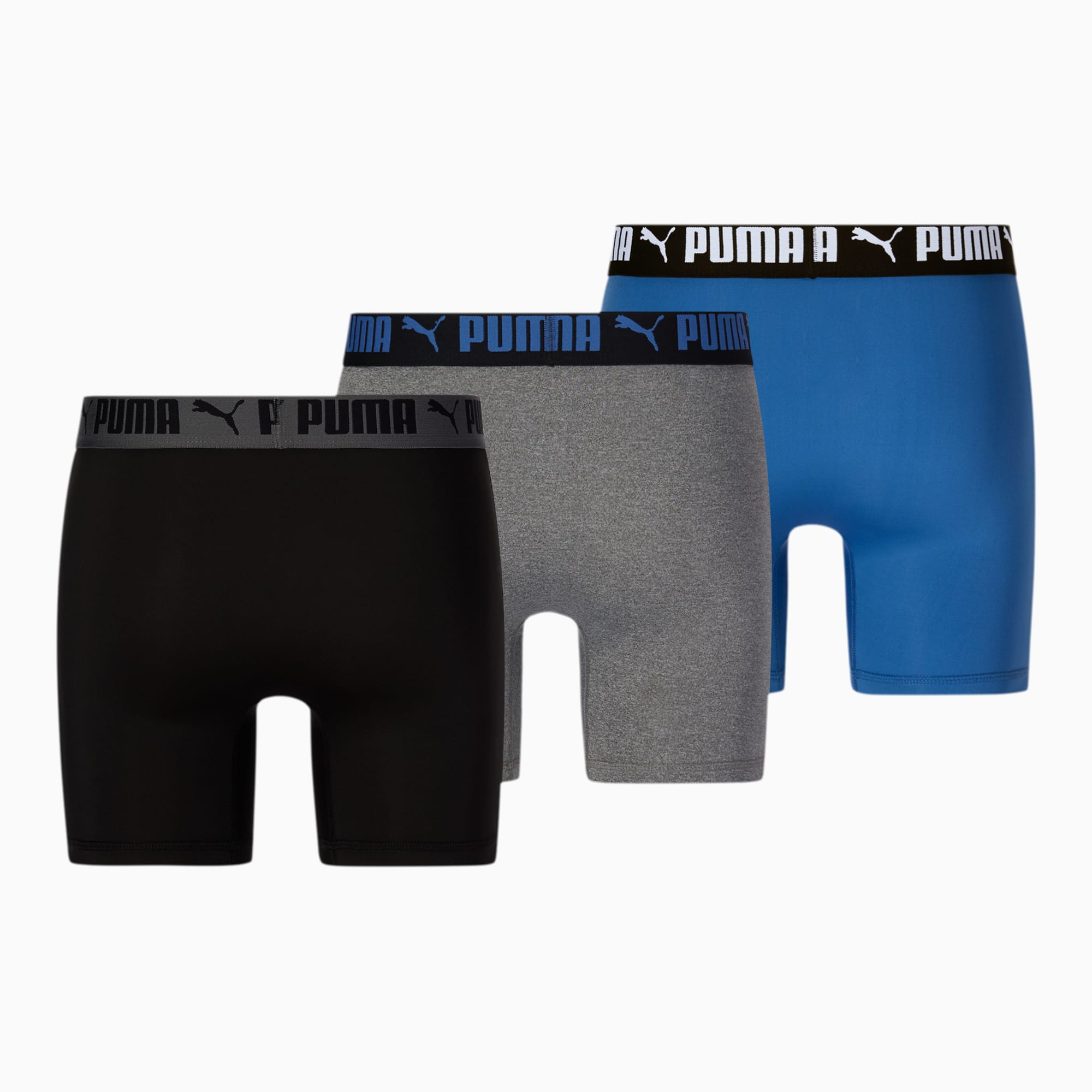  PUMA Men's 3pk Athletic Fit Boxer Brief : Clothing